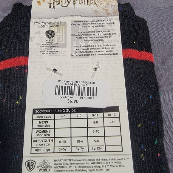 NEW Harry Potter & Peanuts Crew Socks - Picture 3 of 5
